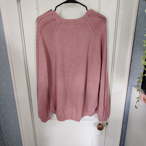 NWOT Pink Knit Sweater - Picture 5 of 6